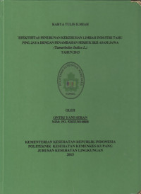 Image of Studi penyebab penyakit kulit di Desa Bolok Kecamatan Kupang Barat Kabupaten Kupang tahun 2013