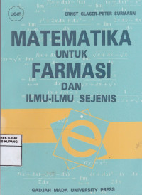 Image of Matematika untuk Farmasi dan Ilmu-ilmu sejenis = Practiche Mathematik in Der Pharmazie