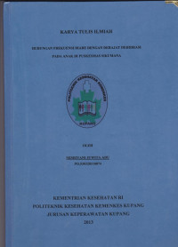 Image of Hubungan frekuensi diare dengan derajat dehidrasi pada anak di puskesmas Sikumana