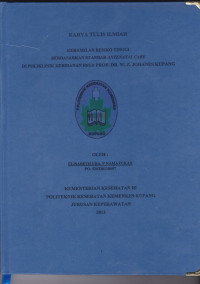 Image of Kehamilan resiko tinggi berdasarkan standar antenatal cara di Poliklinik Kebidanan RSUD. Prof. Dr. W.Z. Johannes Kupang