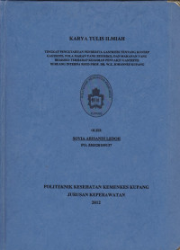 Image of Tingkat pengetahuan penderita gastritis tentang konsep gastritis, pola makan yang beresiko, dan makanan yang beresiko terhadap kejadian penyakit gastritis di ruang interna RSUD. Prof. Dr. W.Z. Johanes Kupang
