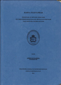 Image of Pengetahuan tentang nyeri haid dan mekanisme koping dalam mengatasi nyeri haid pada siswi SMA Negeri 6 Kupang