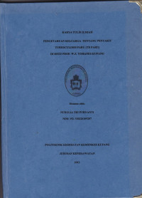 Image of Pengetahuan keluarga tentang penyakit tuberculosis paru (TB Paru) di RSDU. Prof. Dr. W.Z. Yohanes Kupang