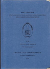 Image of Peran keluarga dalam perawatan anggota keluarga dengan diabetes melitus di rumah