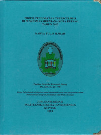 Image of Profil pengobatan tuberculosis di Puskesmas sikumana kota kupang tahun 2013