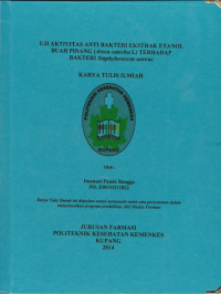 Image of Uji aktivitas anti bakteri ekstrak etanol buah pinang (areca catechu L) terhadap bakteri Staphylococcus aureus