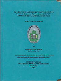 Image of Uji aktivitas antioksidan ekstrak etanol buah pare (Momordica charantia L.) dengan metode DPPH (1,1-diphenyl-2-picrilhydrazil)