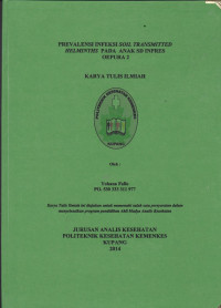 Image of Prevalensi infeksi soil transmitted helminths pada anak SD Inpres Oepura 2