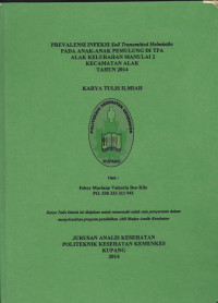 Image of Prevalensi infeksi soil transmitted helminths pada anak-anak pemulung di TPA Alak kelurahan manulai 2 kecamatan Alak tahun 2014