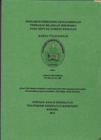 Image of Pengaruh frekuensi penggorengan terhadap bilangan peroksida pada minyak goreng kemasan
