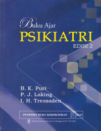 Image of Buku Ajar Psikiatri = Textbook of Psychiatry