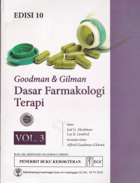 Image of Goodman & Gilman Dasar Farmakologi Terapi = Goodman & Gilman's the pharmacological basis of therapeutics