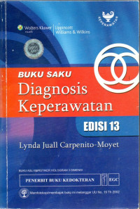 Image of Buku saku diagnosis keperawatan = Handbook of nursing diagnosis