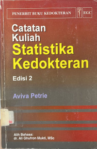 Image of Catatan Kuliah Statistika Kedokteran