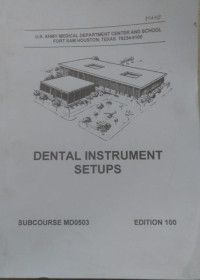 Image of Dental instrument setups