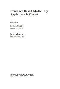 Image of Evidence Based Midwifery Applications in Context