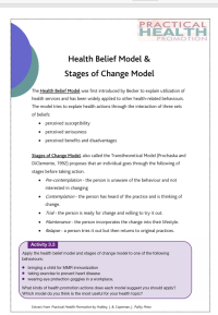 Image of Health Belive Model Behaviour