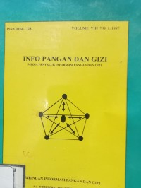 Image of INFO PANGAN DAN GIZI ; Media penyalur informasi pangan dan gizi