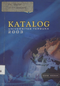Image of Katalog Universitas Terbuka 2003