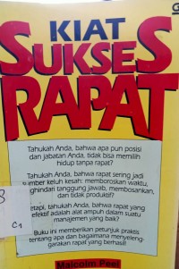 Image of KIAT SUKSES RAPAT