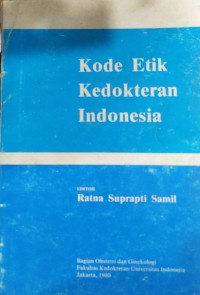 Image of Kode Etik Kedokteran Indonesia