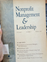 Image of Nonprofit Management and Leadership