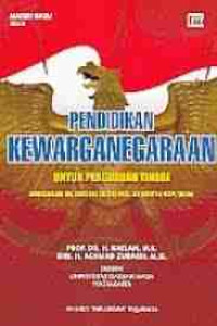 Image of Pendidikan kewarganegaraan untuk perguruan tinggi