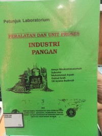 Image of PERALATAN DAN UNIT PROSES INDUSTRI PANGAN