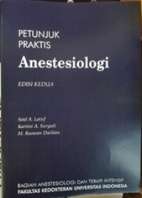 Image of Petunjuk Praktis Anestesiologi