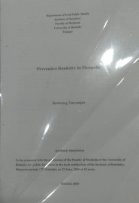 Image of Preventive dentistry in mongolia