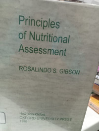 Image of PRINCIPLES OF NUTRITIONAL ASSESSMENT