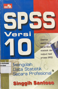 Image of SPSS Versi 10 : Mengolah Data Statistik Secara Profesional
