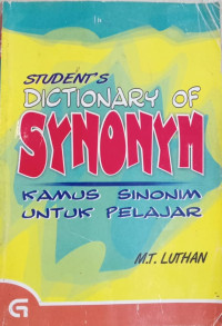 Image of Studen's Dxictionary Of Synonym : Kamus sinonim Untuk Pelajar