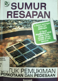 Image of Sumur Resapan Untuk Pemukiman Perkotaan dan Pedesaan