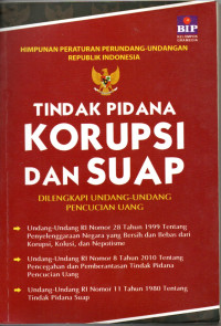 Image of Tindak pidana korupsi dan suap